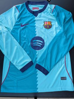Barcelona long sleeve soccer jersey