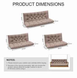 3 persons bench cushion replacement new in box have red and beige