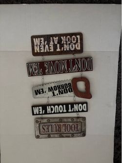 Big Daddy’s Garage Decor Tools New