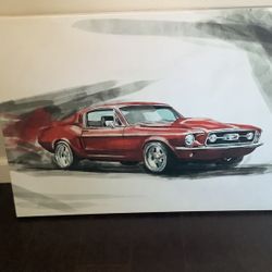 1969 Ford Mustang Painting