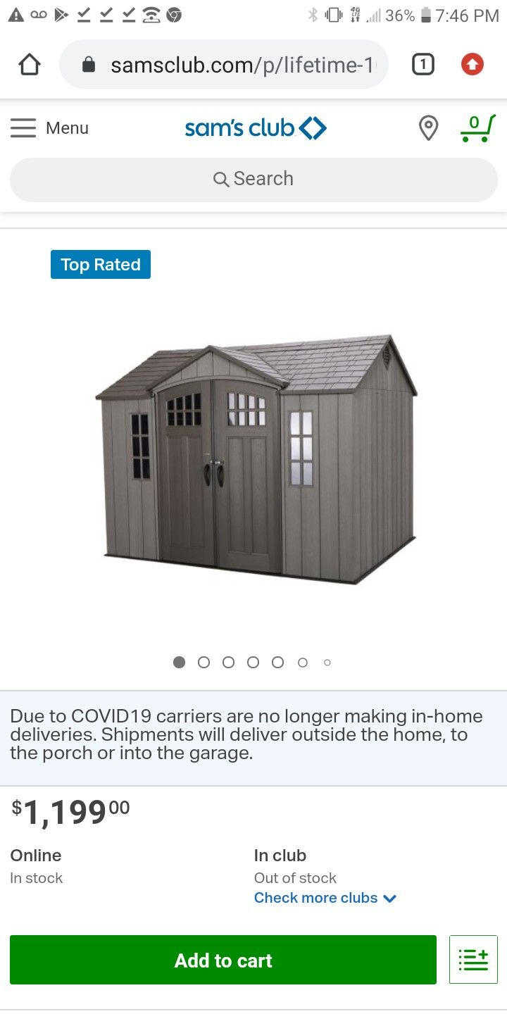 Plastic shed