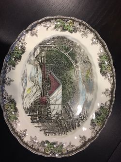 Johnson’s brother ceramic platter