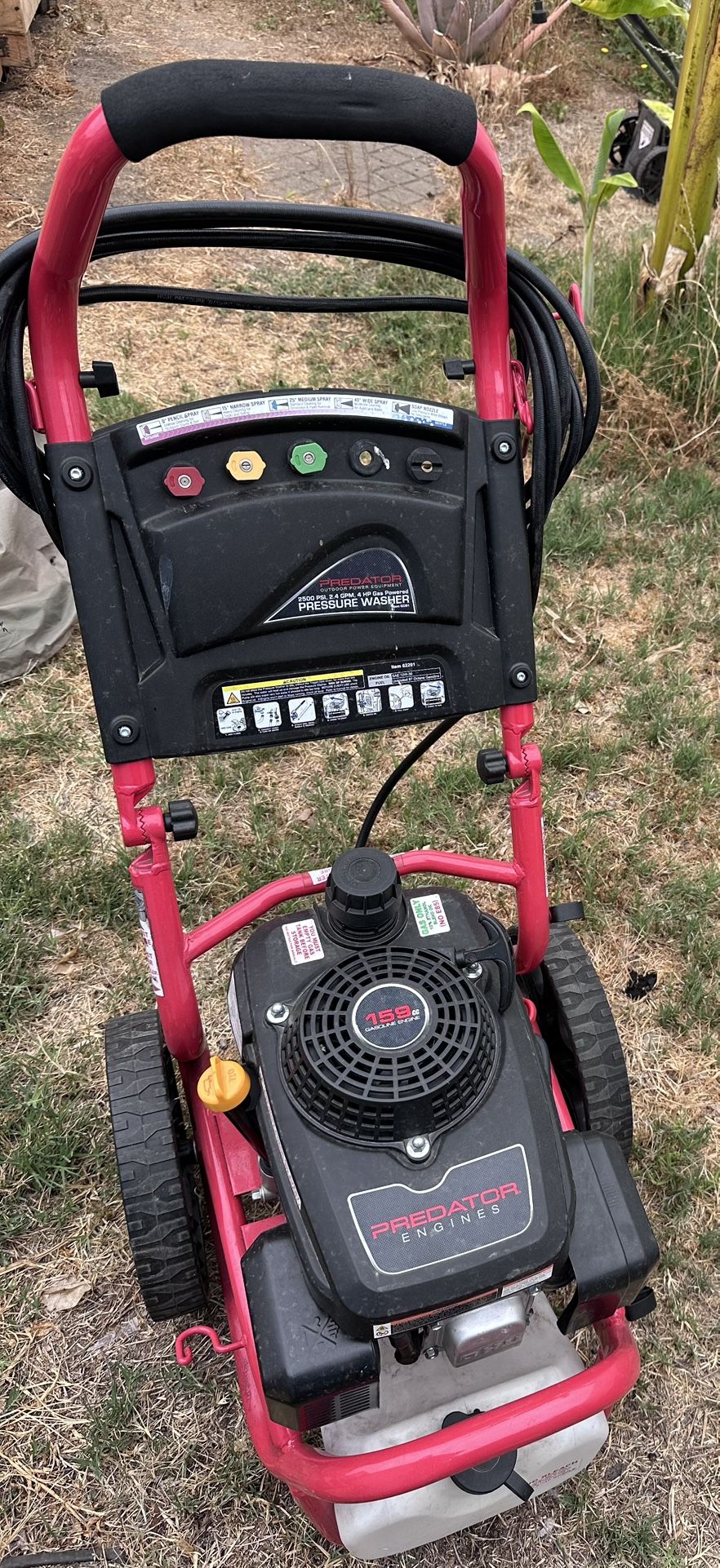 Predator power washer, 2500 psi