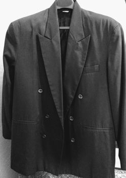 Men's gray suit jacket