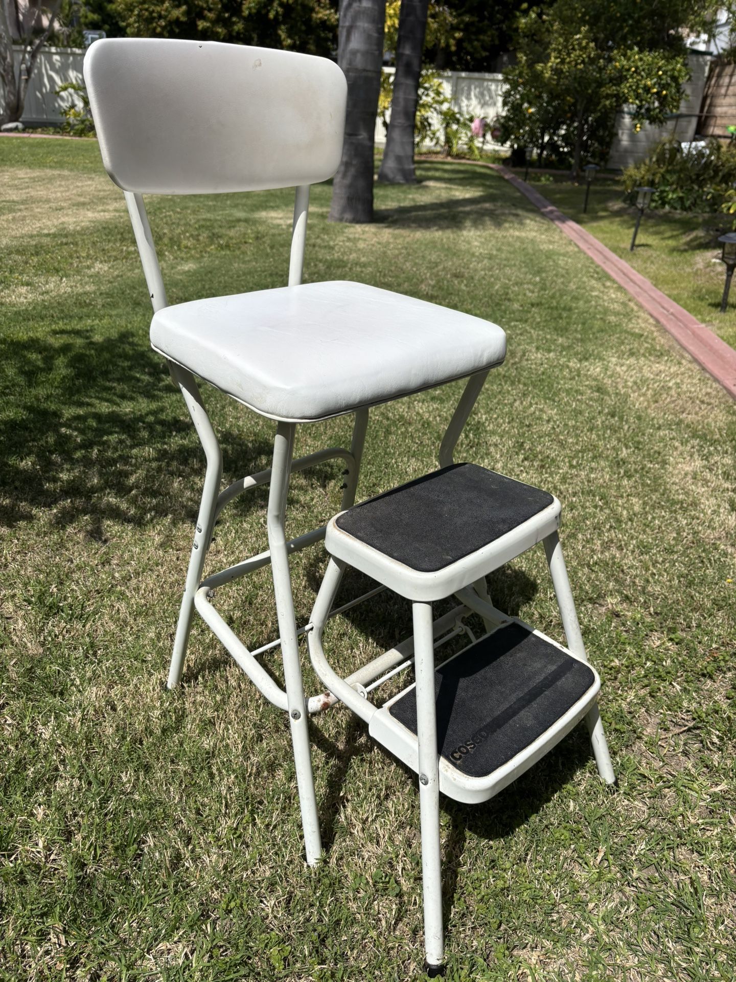 Retro Step Stool Chair