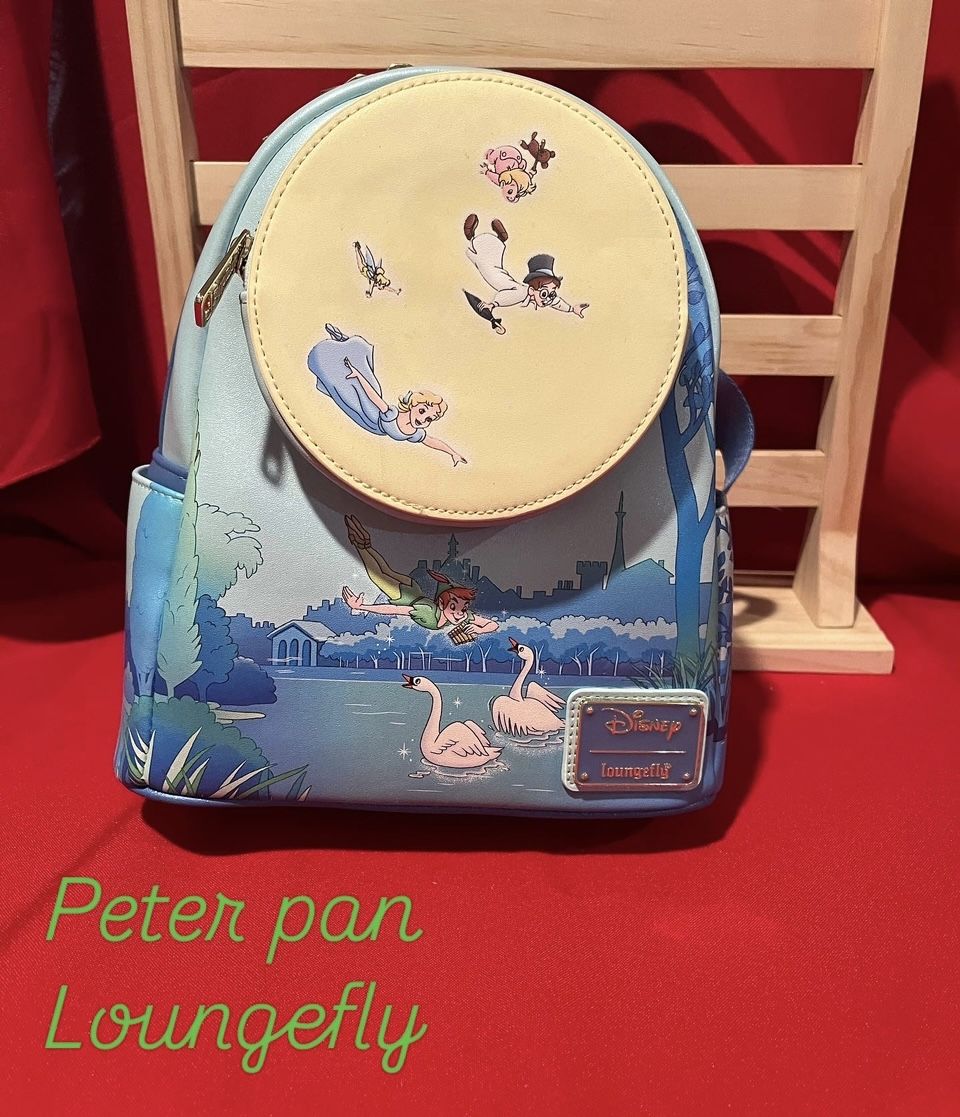 Loungefly Disney Peter Pan Night Glitter Mini Backpack