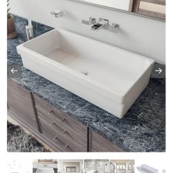 Farmhouse Porcelain Kitchen Sink 36" (New)
