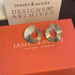 James Avery 2025 Archives Hoopla Earrings Limited Release 925 Sterling Silver