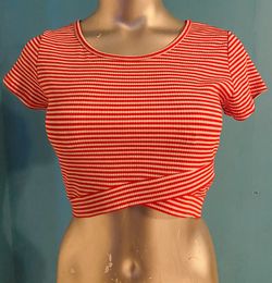 Red/White Striped Top
