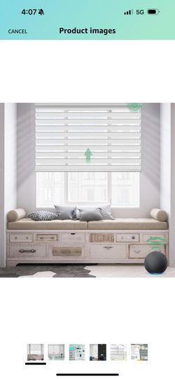 Yoolax Motorized Zebra Blinds Compatible With Alexa