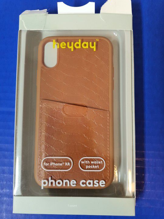 Heyday For iPhone XR Tan Crocodile Phone Case With Wallet Pocket NEW Open Box. Same Day Shipping. Don't forget to check my other items.