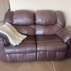 Leather Couch And Love Seat Recliners 