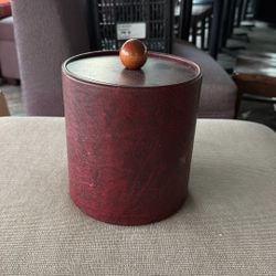 Commercial Hotel ice Bucket- New & Clean - Leather Cover