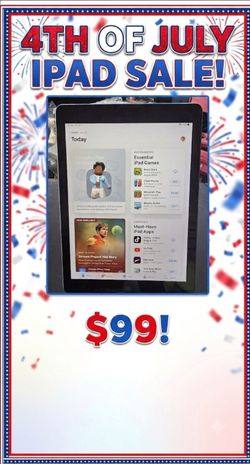 Apple Ipad 5th gen cellular unlocked $100