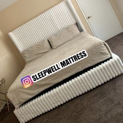 MING BED FRAME WITH MATTRESS 