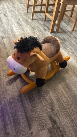 Kids Plush Rocking Horse Toy