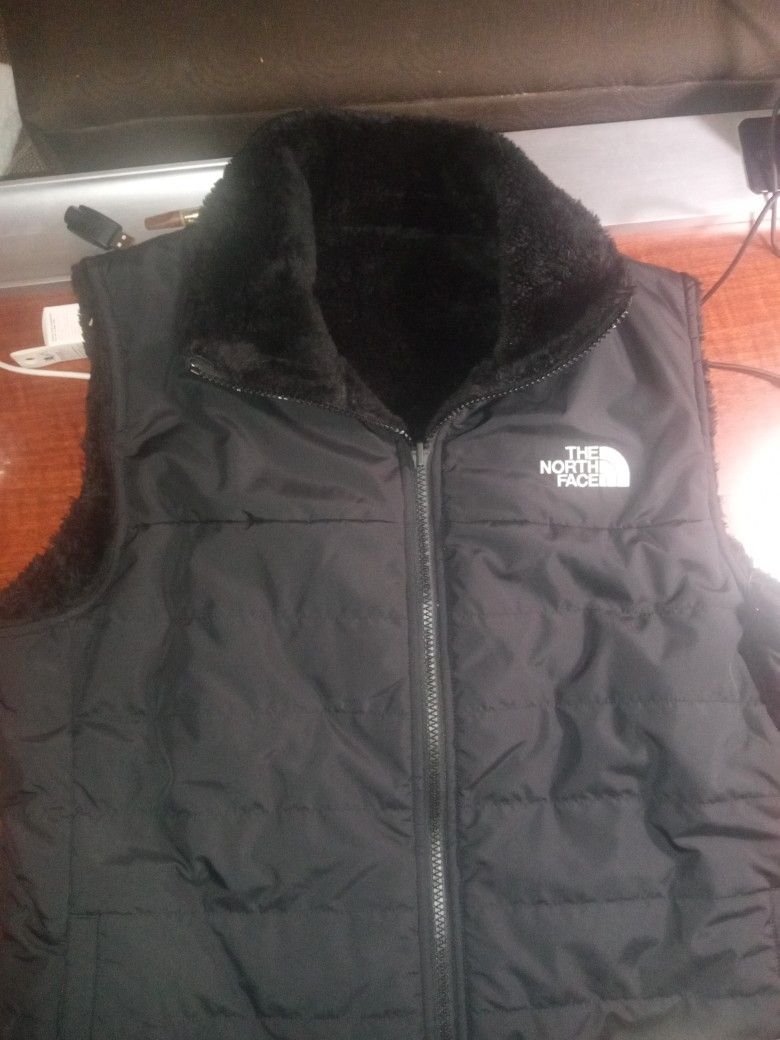 North Face Black Reversible Vest