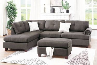 3 Piece Sectional Sofa with ottoman f6415