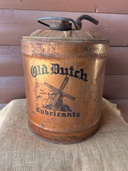 1950s 5gal Oil Can, Old Dutch Lubricants