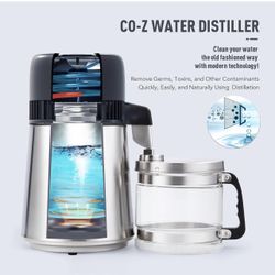 CO-Z Water Distiller, 4L Brushed 304 Stainless Steel Home 