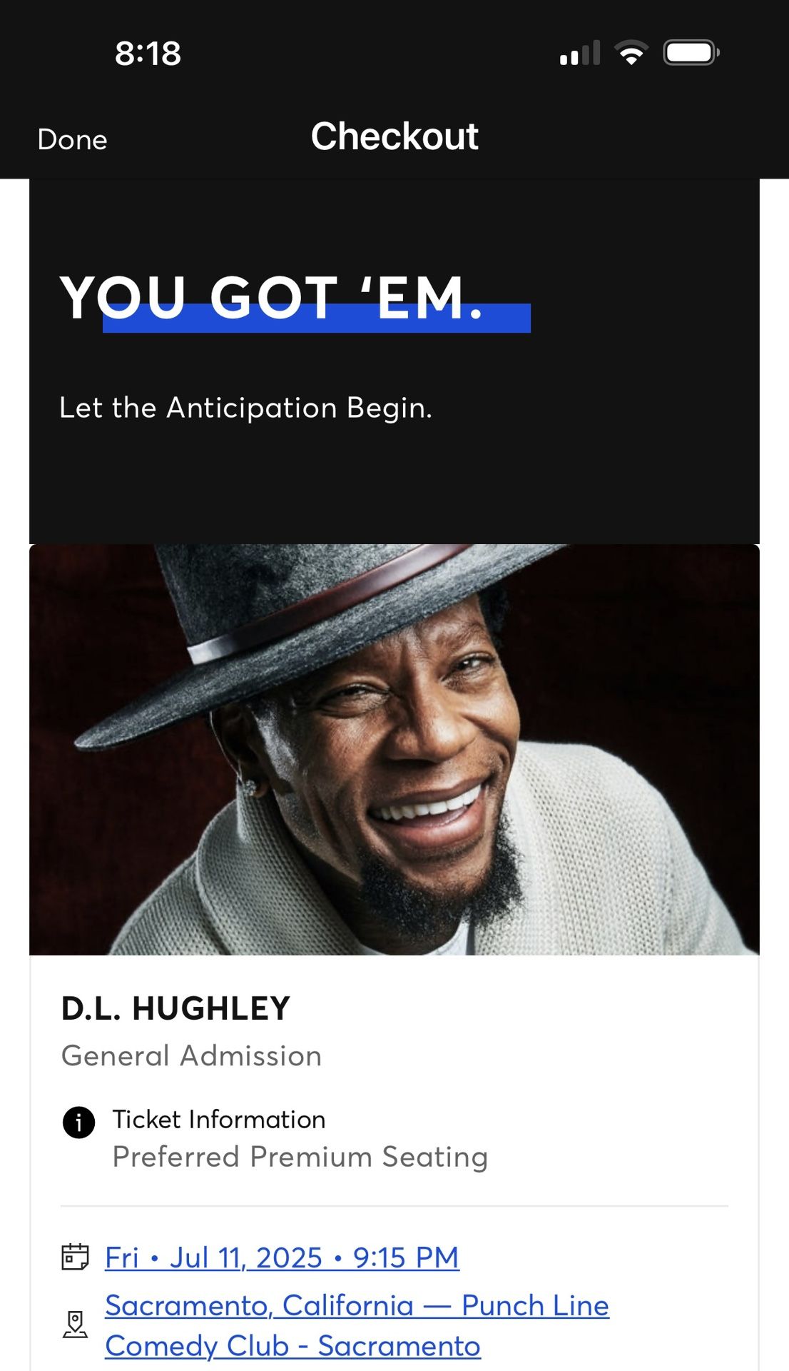 DL Hughley Concert Tickets