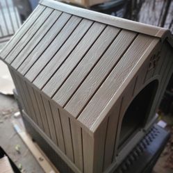 DOG HOUSE Dog House Outdoor Indoor, Weatherproof Dog House with Elevated Floo...