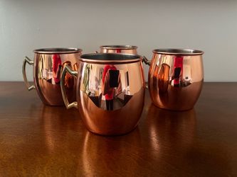 Set of 4 Copper Moscow Mule Mugs