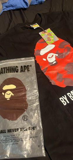 Red/black Bape shirt