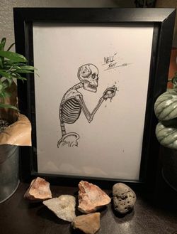 Halloween decor, Art, skeletons
