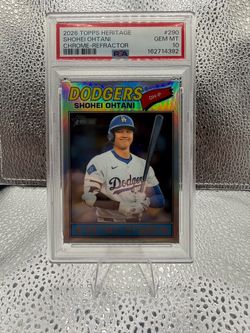 2026 Topps Heritage Shohei Ohtani Chrome Refractor PSA 10