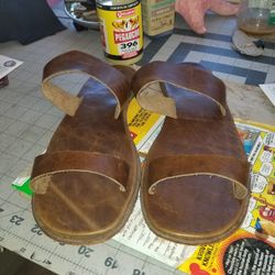 Handmade unisex sandals all leather get ready for summer.