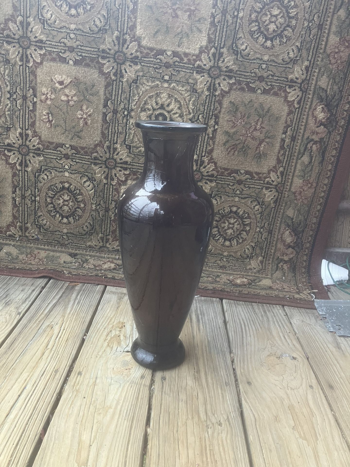 Heavy Glass Vase
