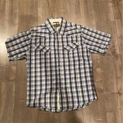 Mens Billabong Never Established Short Sleeve Button Down