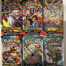Pokemon 6 Packs Bundle