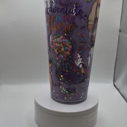 Disney Up 24oz Lava Drip Snowglobe Tumbler Cup Starbucks Style Cup Tumbler 