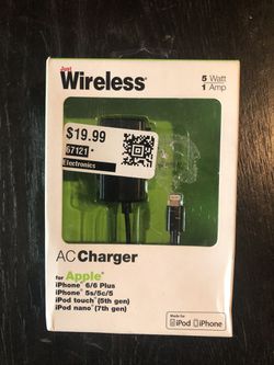 JUSTWIRELESS AC ADAPTER FOR THE APPLE IPHONE/IPAD
