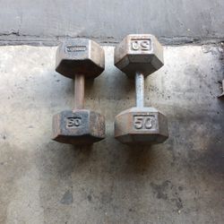 50 Lbs Dumbbells 