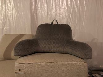 NEW!! Gray Back Pillow w/Side Cushions