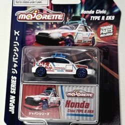 Majorette Japan Series Honda Civic Type R EK9 w/ Tuning Parts 