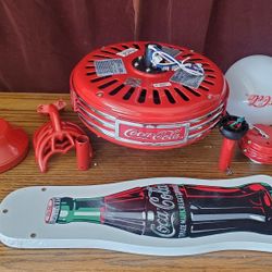 VINTAGE 1998 COLLECTIBLE COCA-COLA  BOTTLE DOWNROD CEILING FAN 
