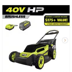 New Battery Lawn Mower Ryobi