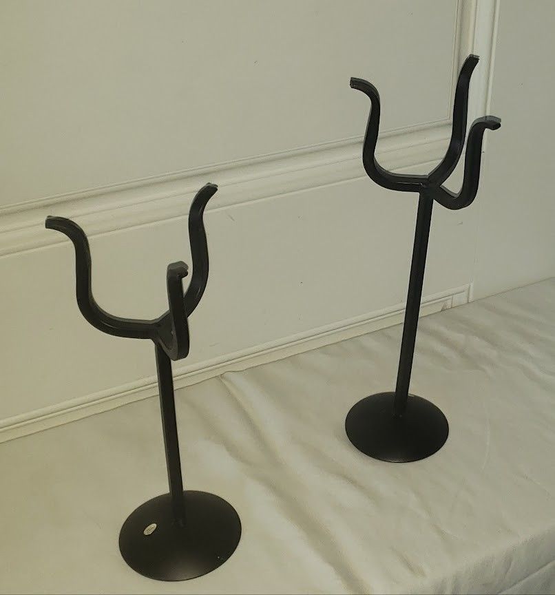 Vintage Tall Wrought Iron Candle Holders (set of 2)
