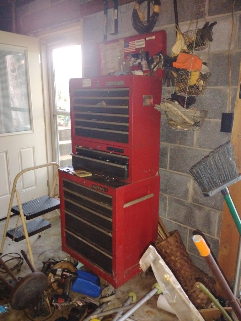 The Vintage Combo Sears Craftsman Top 10-Drawer Chest Toolbox