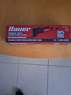 BAUER OSCILLATING MILTI-TOOL NEW