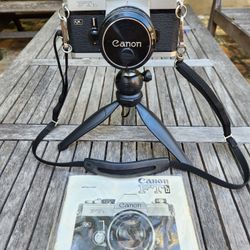 Canon FTb 35mm Film Camera W/f1.8 Canon Lens, Manual, Strap - Exc Cond