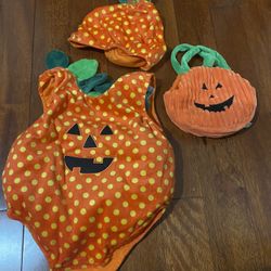 Toddler Baby Boy Girl Halloween Outfit Pumpkin Bodysuit Halloween Costumes Romper 