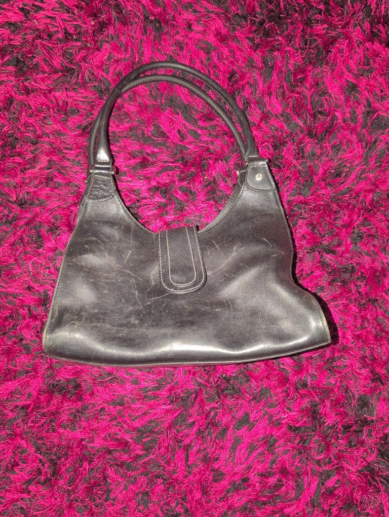 Black Leather Purse