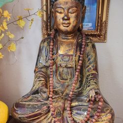 Antique Buddha, wood