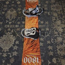 1800 Tequila 152 cm Snowboard With Bindings 