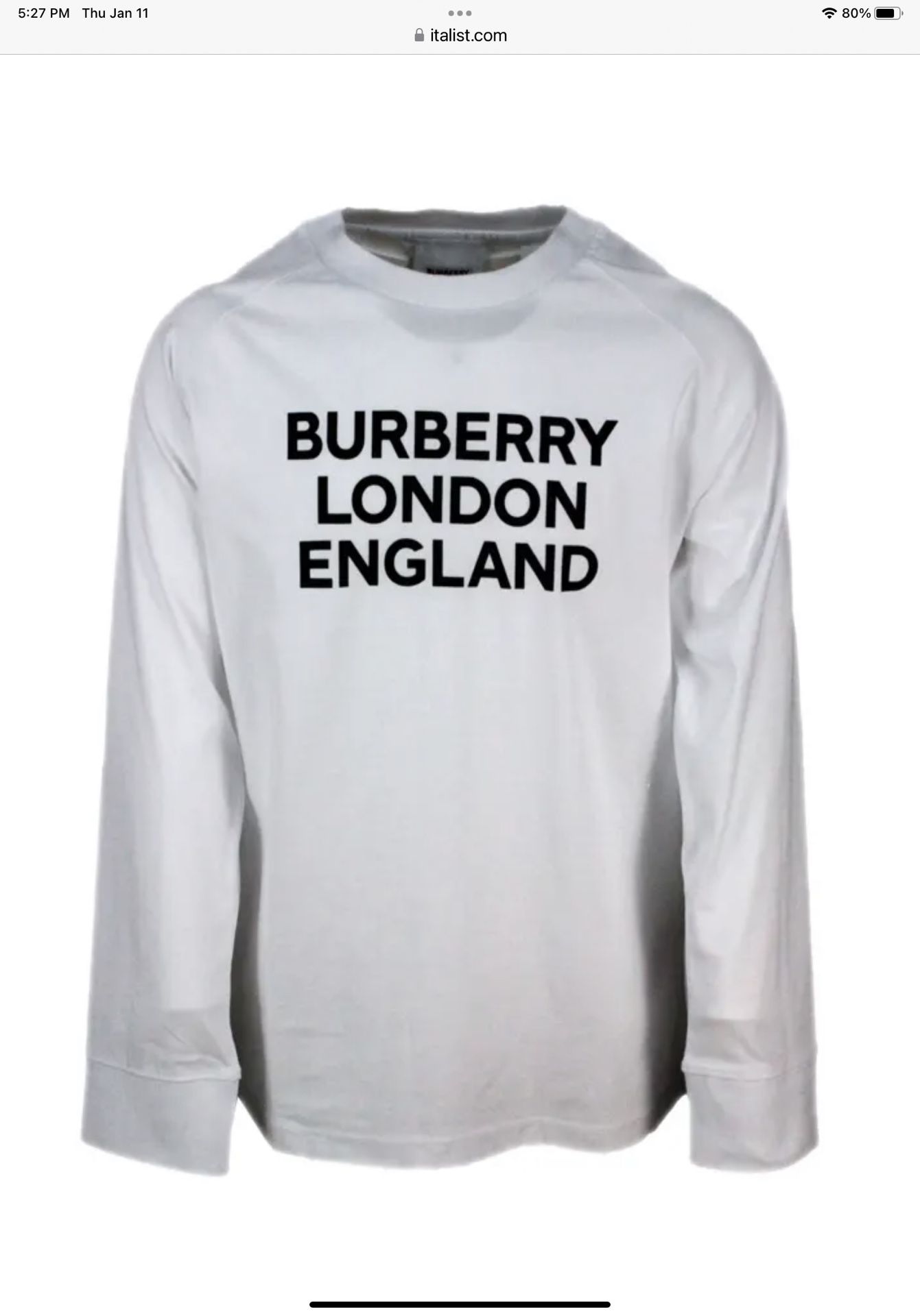 Burberry Boys Long Sleeve Crew Neck T-shirt 